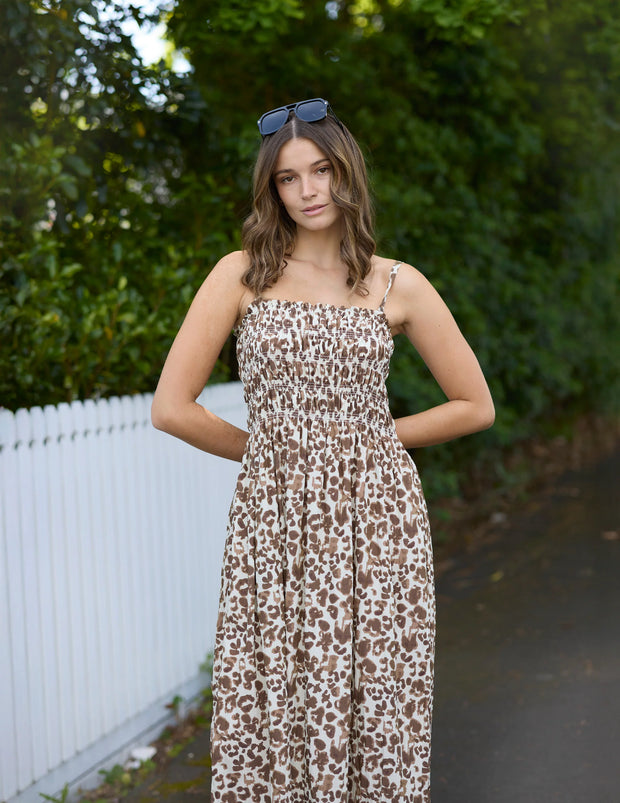 Stella + Gemma Beckett Dress - Summer Leopard