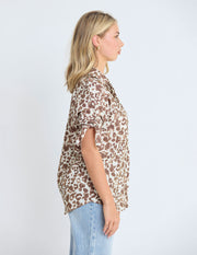 Stella + Gemma Leo Blouse - Summer Leopard