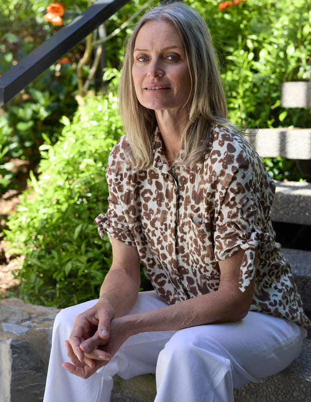 Stella + Gemma Leo Blouse - Summer Leopard