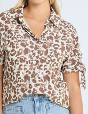 Stella + Gemma Leo Blouse - Summer Leopard