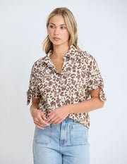Stella + Gemma Leo Blouse - Summer Leopard