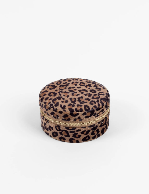 Stella + Gemma Jewel Box - Leopard Round