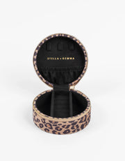 Stella + Gemma Jewel Box - Leopard Round