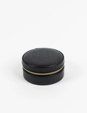 Stella + Gemma Jewel Box - Black Croc Round