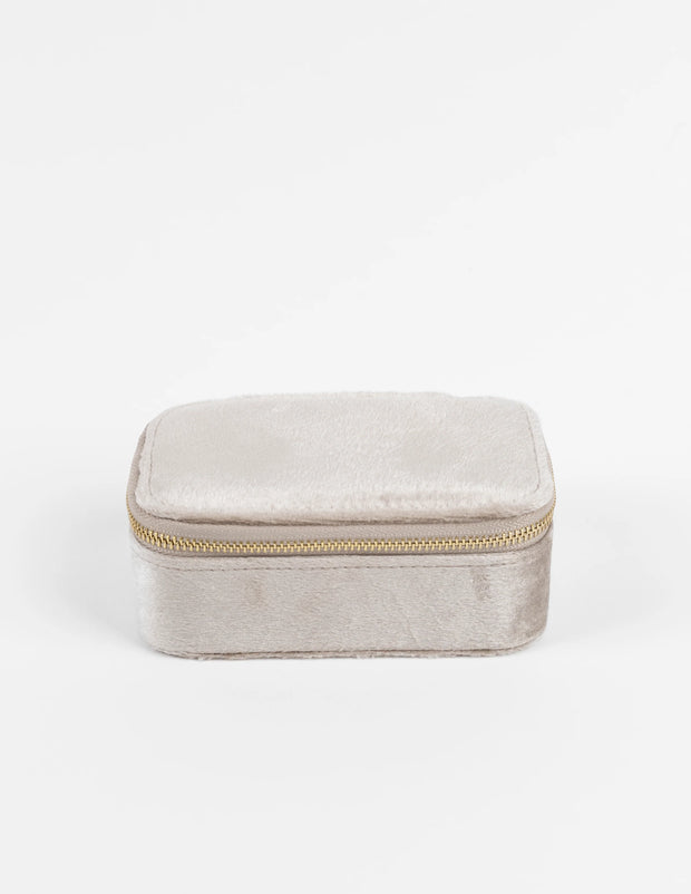 Stella + Gemma Jewel Box - Beige Velvet Rectangle