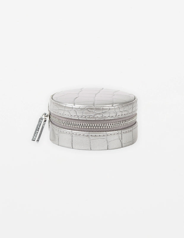 Stella + Gemma Jewel Box - Silver Croc