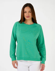 Stella + Gemma Classic Sweater - Logo Mint