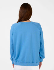 Stella + Gemma Classic Sweater - Logo Sky