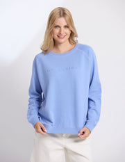 Stella + Gemma Classic Sweat - Sky Embroidered Logo