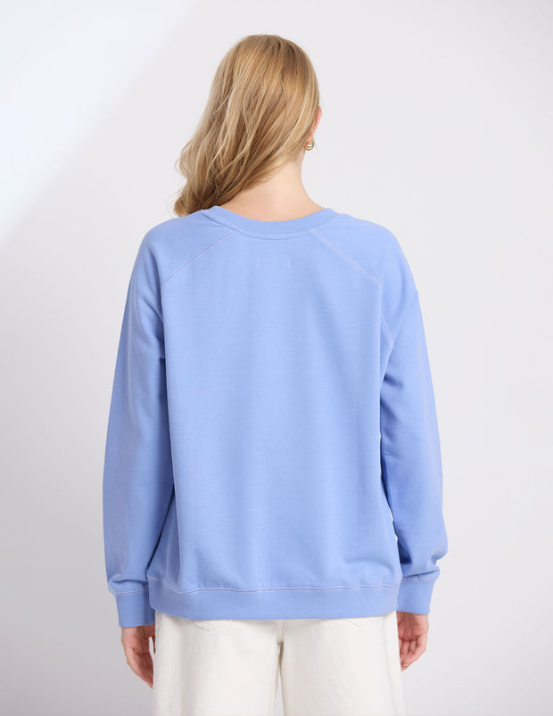 Stella + Gemma Classic Sweat - Sky Embroidered Logo