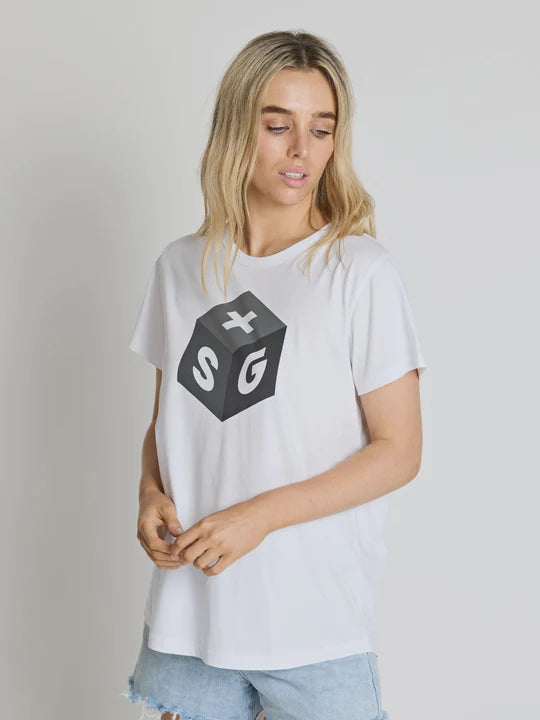 Stella + Gemma T-Shirt - White High Roller