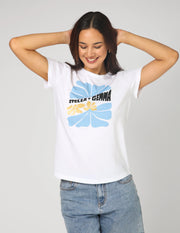 Stella + Gemma T-Shirt - White Just Keep Growing