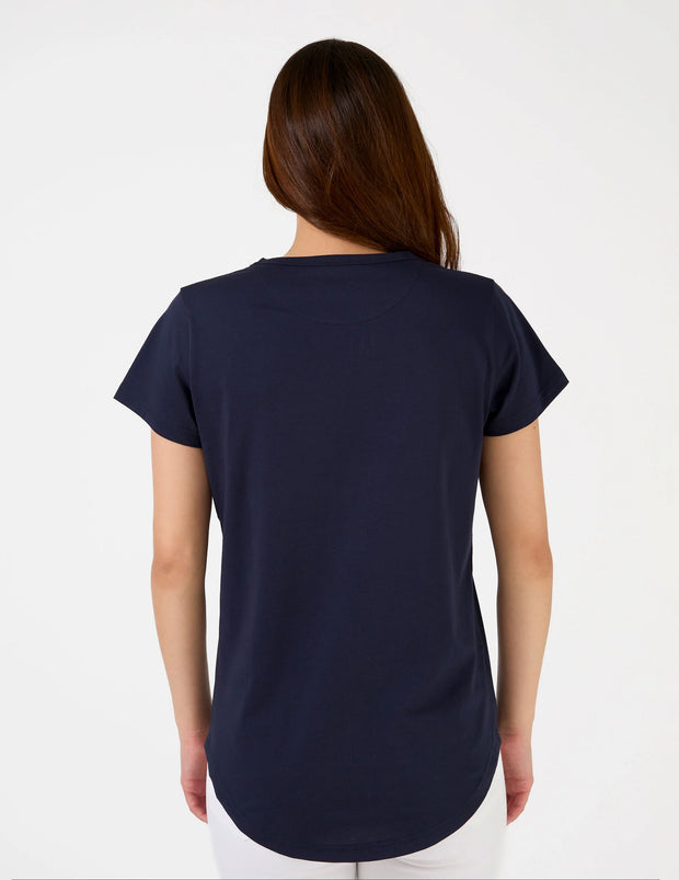 Stella + Gemma T-Shirt - Navy Icon Stripe