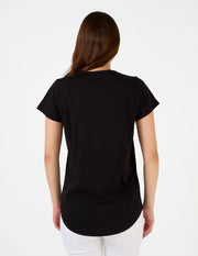 Stella + Gemma T-Shirt - Black Icon Stripe