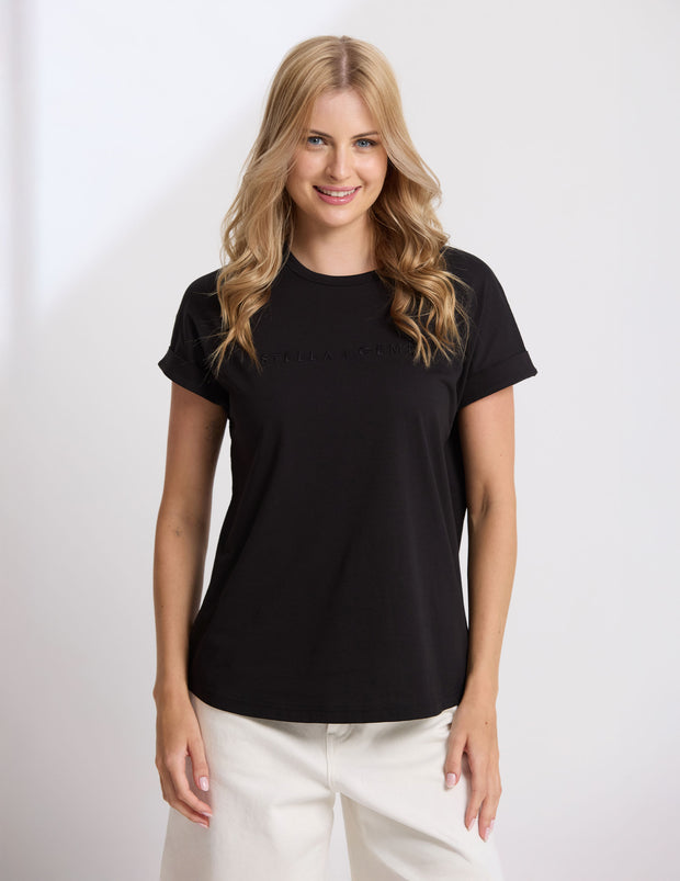 Stella + Gemma Soho Cuff Crew - Black
