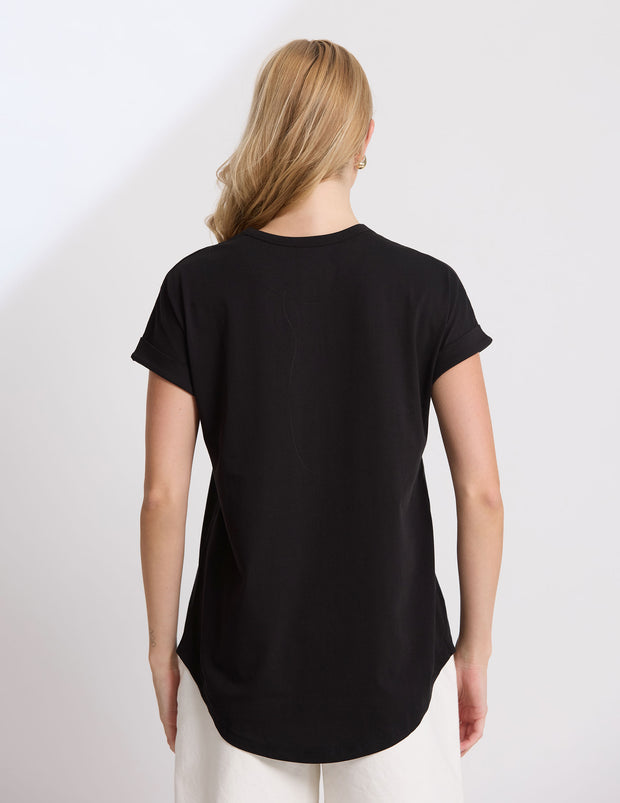 Stella + Gemma Soho Cuff Crew - Black