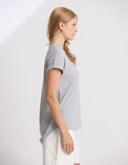Stella + Gemma Soho Cuff Crew - Grey Marle