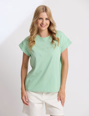 Stella + Gemma Cuff Tee - Snifter Green