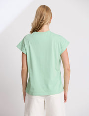 Stella + Gemma Cuff Tee - Snifter Green