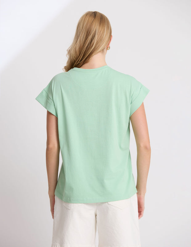 Stella + Gemma Cuff Tee - Snifter Green