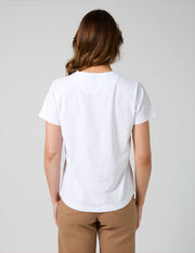 Stella + Gemma Ace Tee Leopard Cross - White