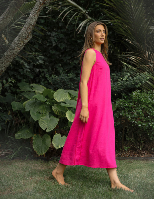 Stella + Gemma Zora Dress - Fuchsia