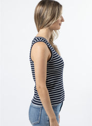 Stella + Gemma Rachel Tank - Navy & White Stripe