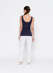 Two By Two Essentials Reversible Rayon Tank - Navy