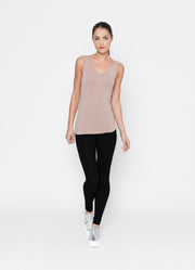 Two By Two Essentials Reversible Rayon Tank - Nude