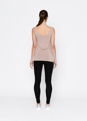 Two By Two Essentials Reversible Rayon Tank - Nude