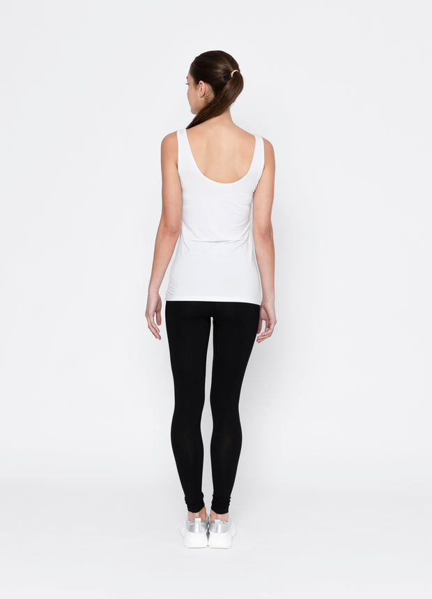 Two By Two Essentials Reversible Rayon Tank - Winter White