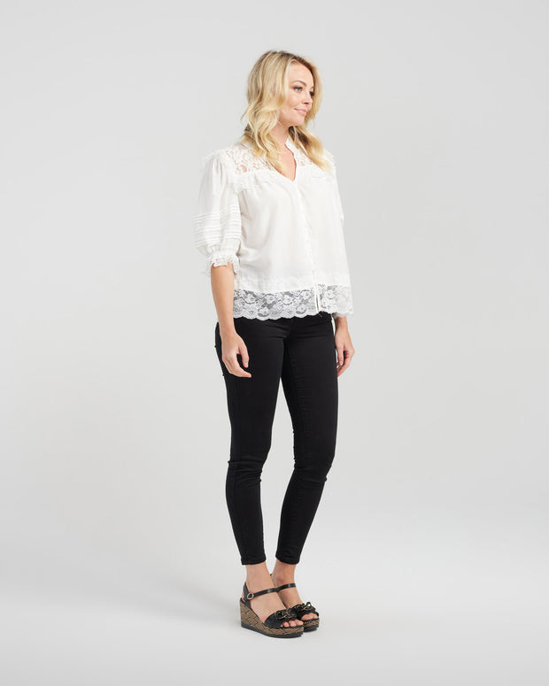 Zafina Danielle Top - White