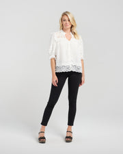 Zafina Danielle Top - White