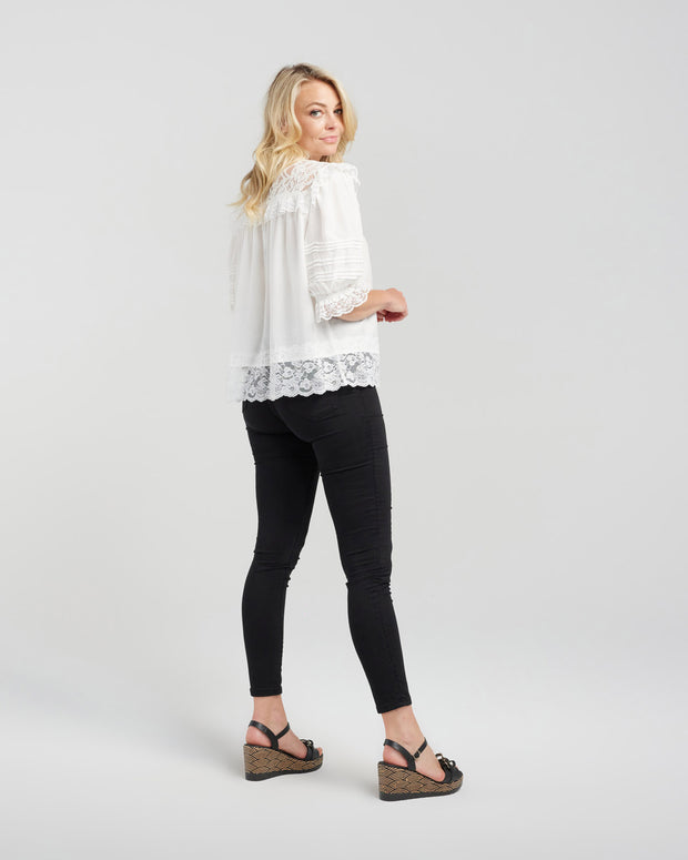 Zafina Danielle Top - White