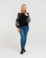 Zafina Lillith Top - Black Square