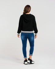 Zafina Casey Hoodie - Black