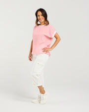 Zafina Olivia Top - Pink Check