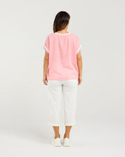 Zafina Olivia Top - Pink Check