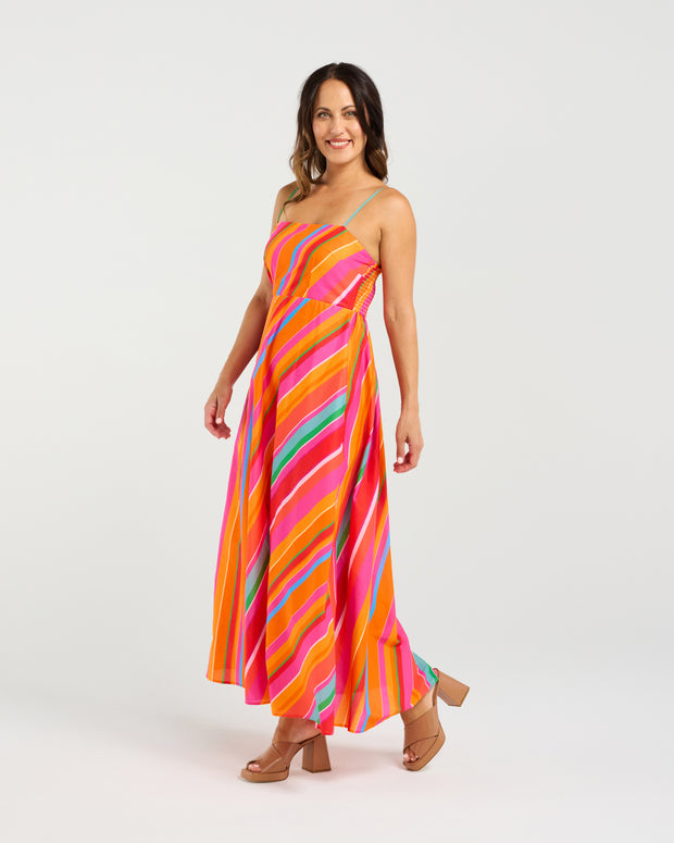 Zafina Clementine Dress - Dynamic Stripe