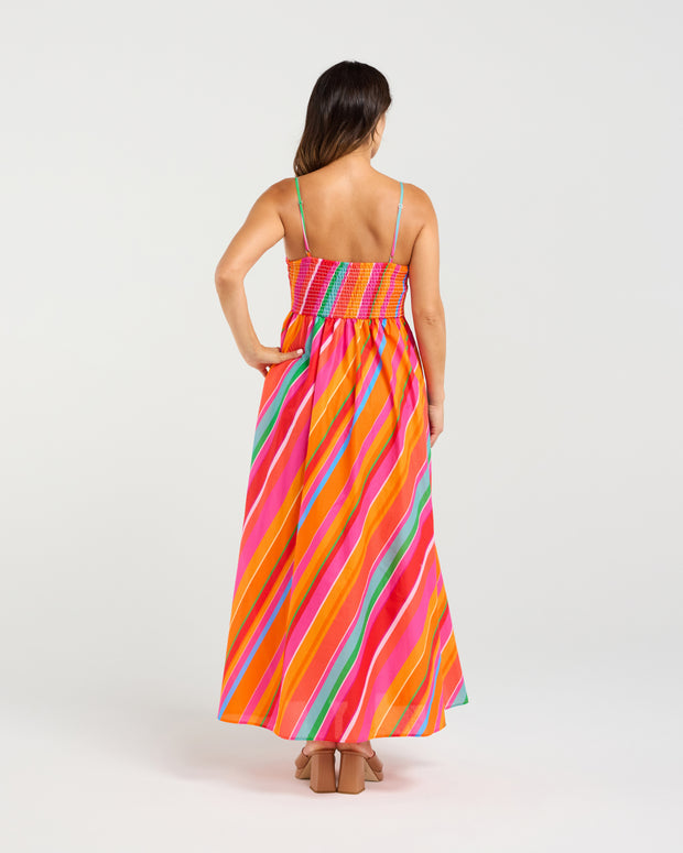Zafina Clementine Dress - Dynamic Stripe