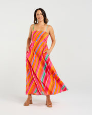 Zafina Clementine Dress - Dynamic Stripe