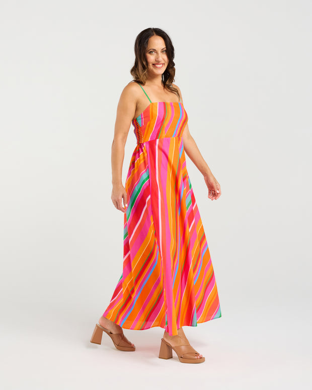 Zafina Clementine Dress - Dynamic Stripe