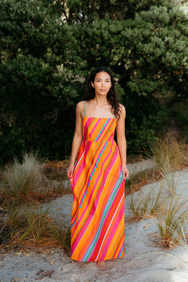 Zafina Clementine Dress - Dynamic Stripe