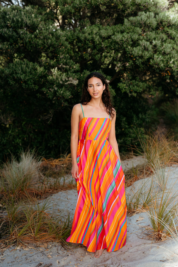 Zafina Clementine Dress - Dynamic Stripe