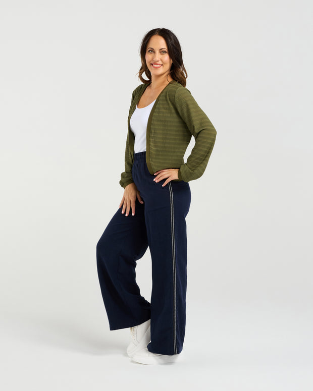 Zafina Quinn Cardi - Olive