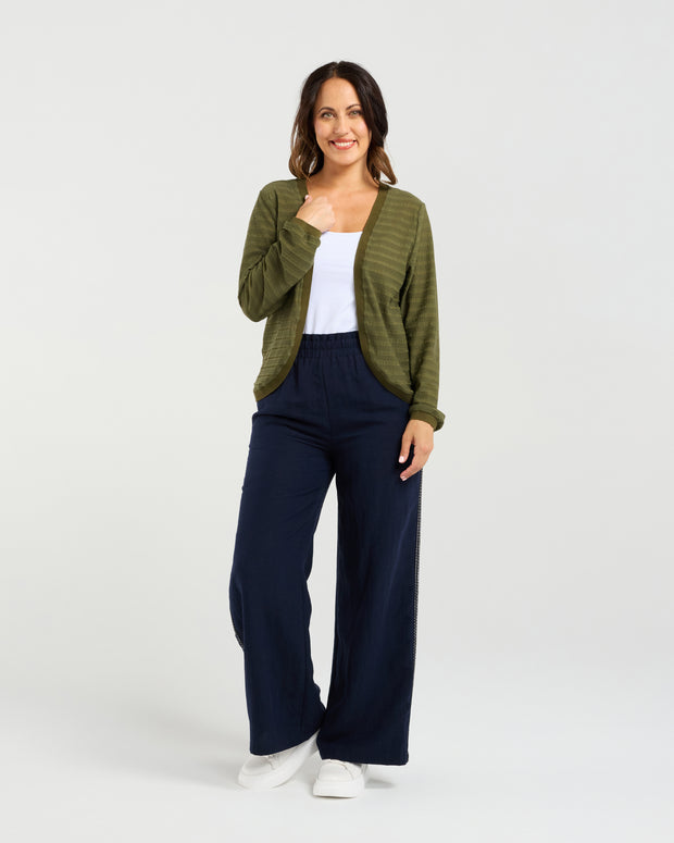 Zafina Quinn Cardi - Olive