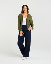 Zafina Quinn Cardi - Olive