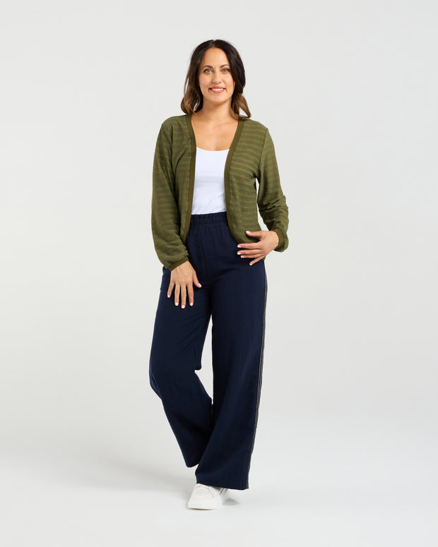 Zafina Quinn Cardi - Olive