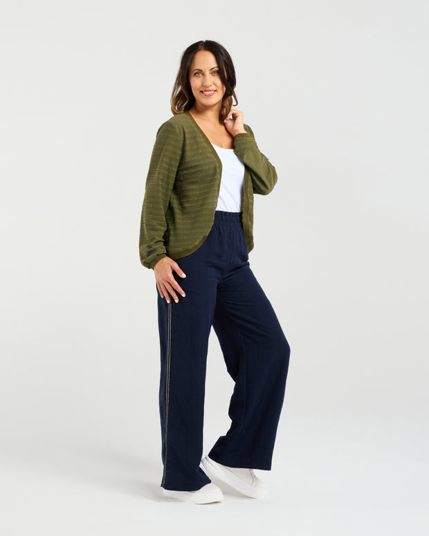 Zafina Quinn Cardi - Olive