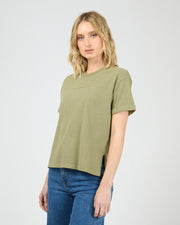 All About Eve Washed Tee - Khaki